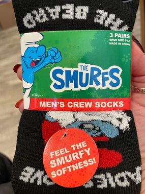 Men’s Crew Socks - Black & Blue - 3 Pack